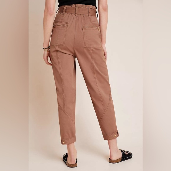 By Anthropologie Ellie Embroidered Utility Pants, size 8 - Picture 3 of 13